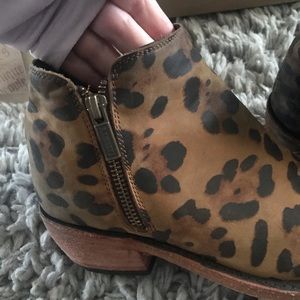 Liberty Black leather booties